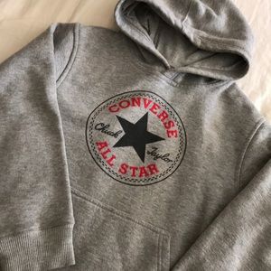 Boys Converse Grey Hoodie Size L